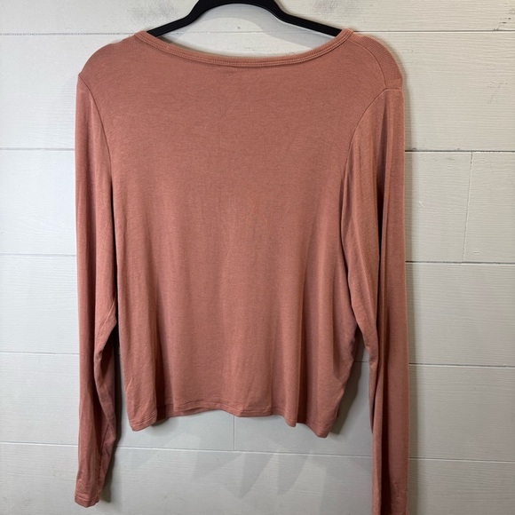 Victoria’s Secret NWOT Women's V-Neck Long Sleeve Rust Top XXL - Picture 6 of 7